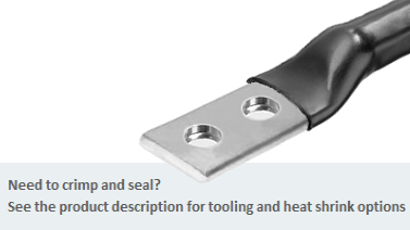 Long Palm Lugs for 2 Stud Earth Terminations